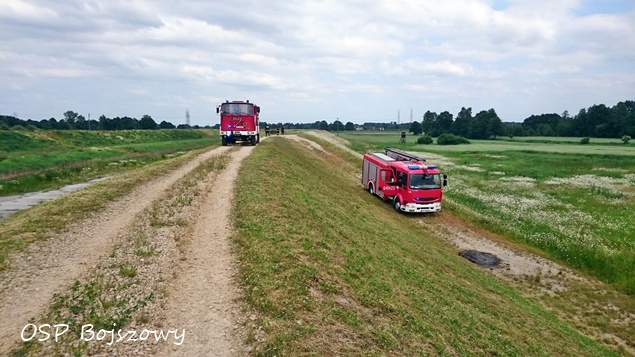 Pożar traw w Jedlinie Pożar traw w Jedlinie