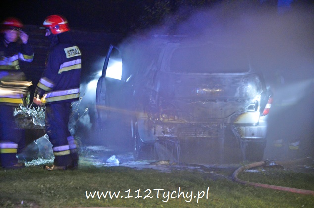 POŻAR SAMOCHODU NA ULICY LEŚNEJ POŻAR SAMOCHODU NA ULICY LEŚNEJ