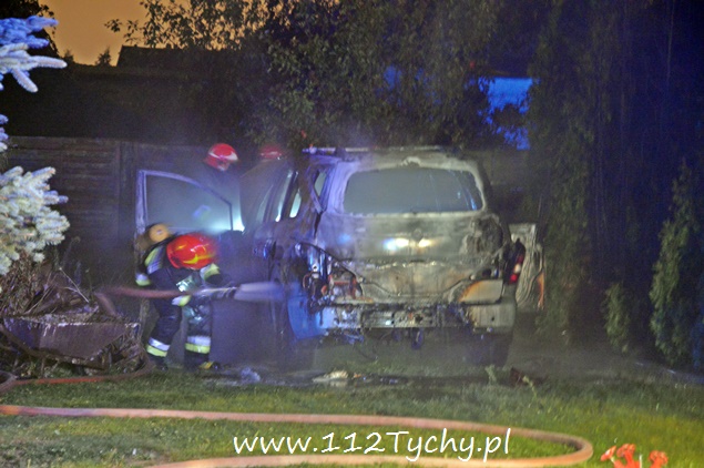 POŻAR SAMOCHODU NA ULICY LEŚNEJ POŻAR SAMOCHODU NA ULICY LEŚNEJ