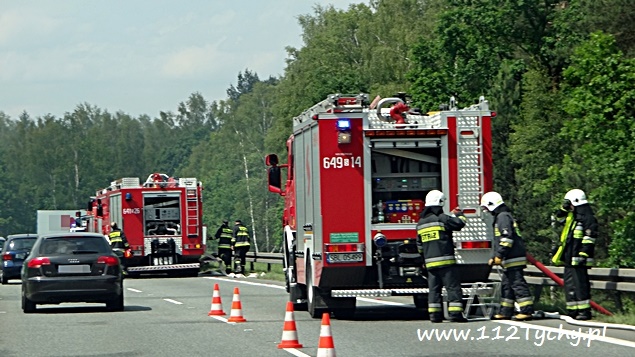 POŻAR LASU W REJONIE DK 86 POŻAR LASU W REJONIE DK 86