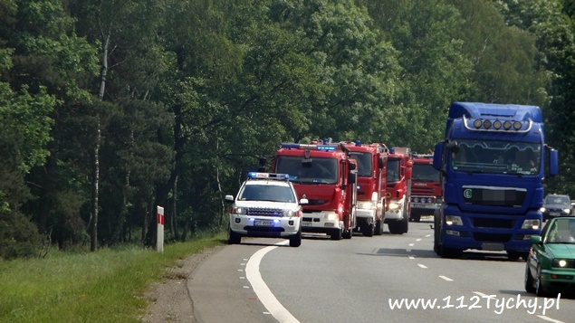 POŻAR LASU W REJONIE DK 86 POŻAR LASU W REJONIE DK 86