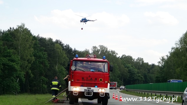 POŻAR LASU W REJONIE DK 86 POŻAR LASU W REJONIE DK 86