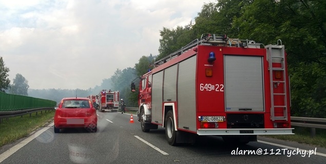 POŻAR LASU W REJONIE DK 86 POŻAR LASU W REJONIE DK 86