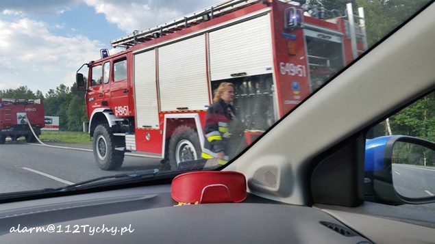 POŻAR LASU W REJONIE DK 86 POŻAR LASU W REJONIE DK 86