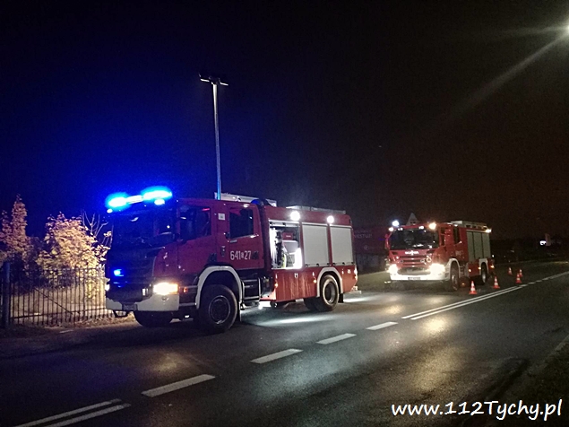 POŻAR ALTANY NA KATOWICKIEJ POŻAR ALTANY NA KATOWICKIEJ