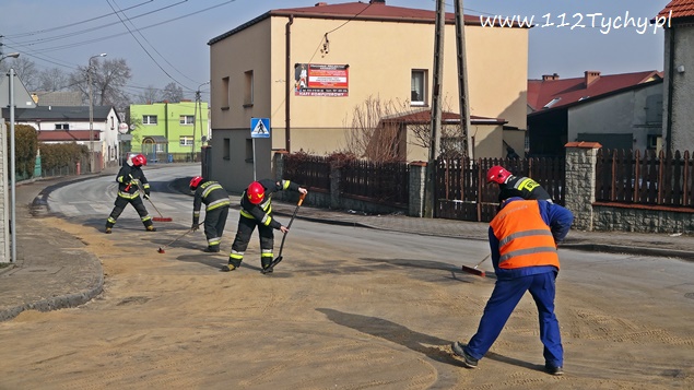 PLAMA OLEJU NA SKRZYŻOWANIU JEDNOŚCI Z TARGIELA PLAMA OLEJU NA SKRZYŻOWANIU JEDNOŚCI Z TARGIELA
