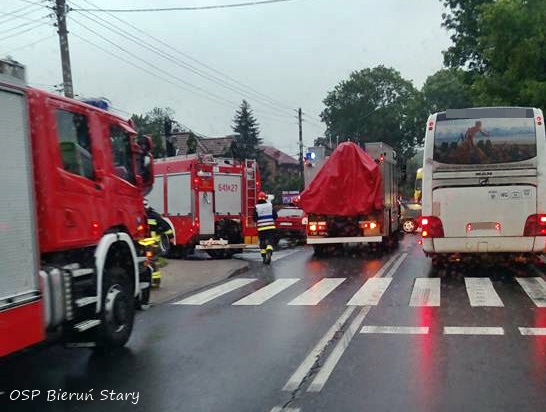 ZDERZENIE OSOBÓWEK NA WARSZAWSKIEJ W BIERUNIU ZDERZENIE OSOBÓWEK NA WARSZAWSKIEJ W BIERUNIU