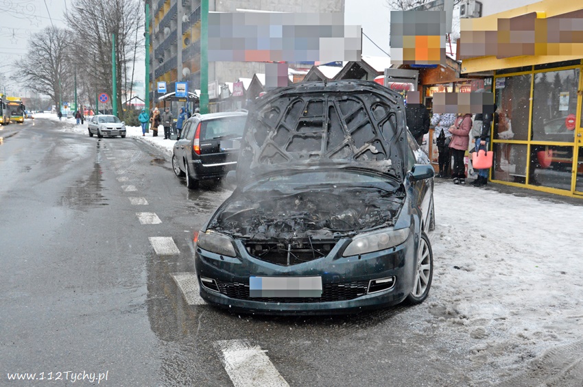 POŻAR SAMOCHODU NA ULICY BEGONII POŻAR SAMOCHODU NA ULICY BEGONII