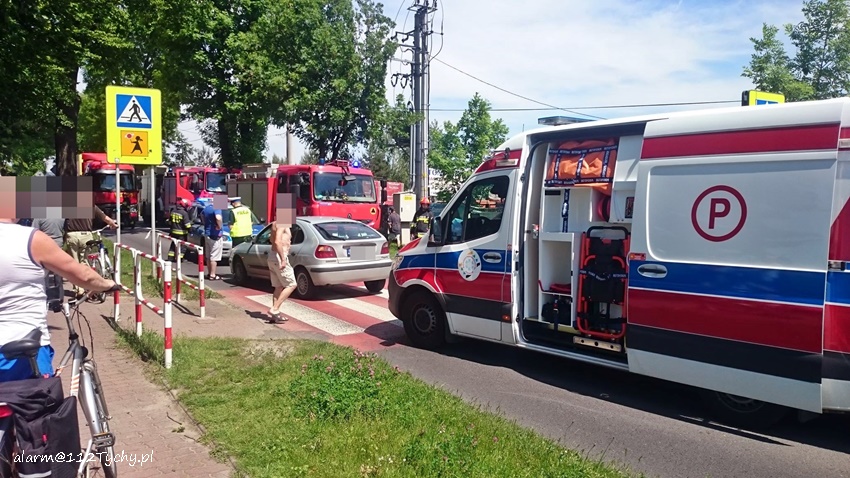 POTRĄCENIE PIESZEJ NA ULICY GOŚCINNEJ W BOJSZOWACH POTRĄCENIE PIESZEJ NA ULICY GOŚCINNEJ W BOJSZOWACH