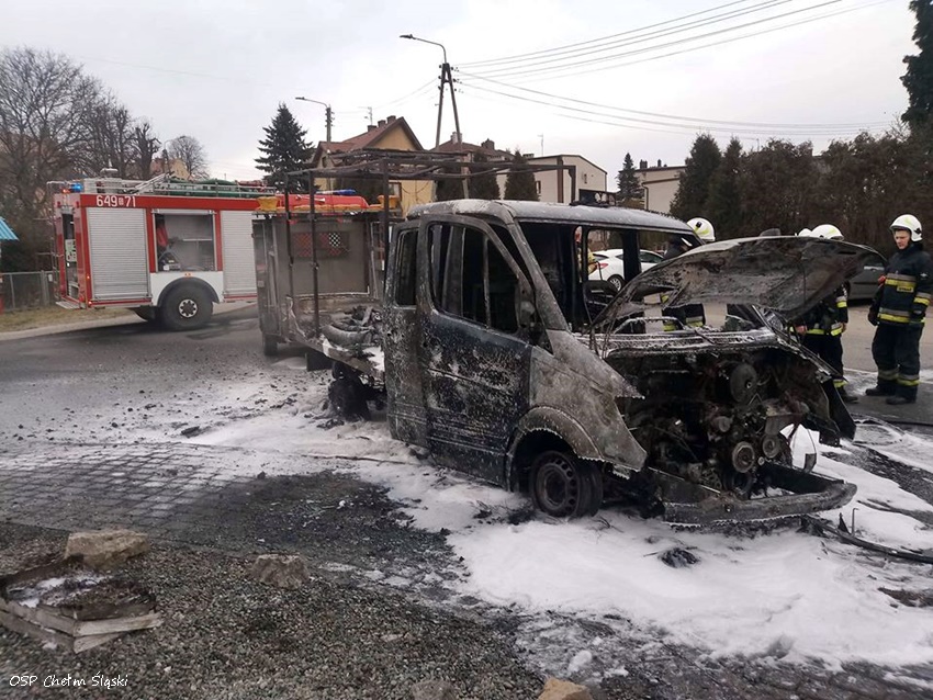 POŻAR SAMOCHODU NA UL. BRATA ALBERTA W IMIELINIE POŻAR SAMOCHODU NA UL. BRATA ALBERTA W IMIELINIE
