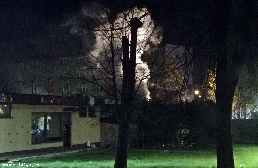 POŻAR PUSTOSTANU PRZY UL. WYSZYŃSKIEGO POŻAR PUSTOSTANU PRZY UL. WYSZYŃSKIEGO