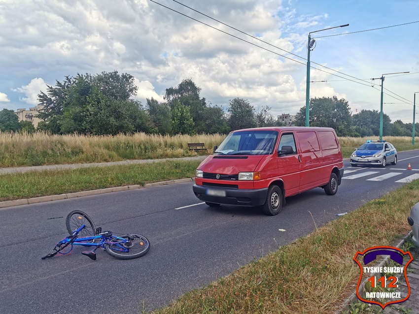 POTRĄCENIE 11 - LETNIEGO ROWERZYSTY NA AL. JANA PAWŁA II POTRĄCENIE 11 - LETNIEGO ROWERZYSTY NA AL. JANA PAWŁA II