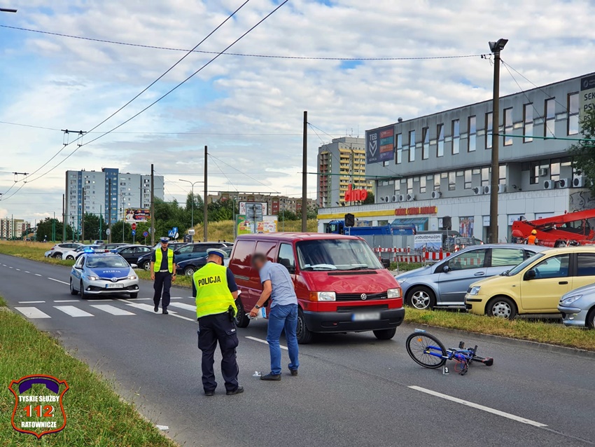 POTRĄCENIE 11 - LETNIEGO ROWERZYSTY NA AL. JANA PAWŁA II POTRĄCENIE 11 - LETNIEGO ROWERZYSTY NA AL. JANA PAWŁA II