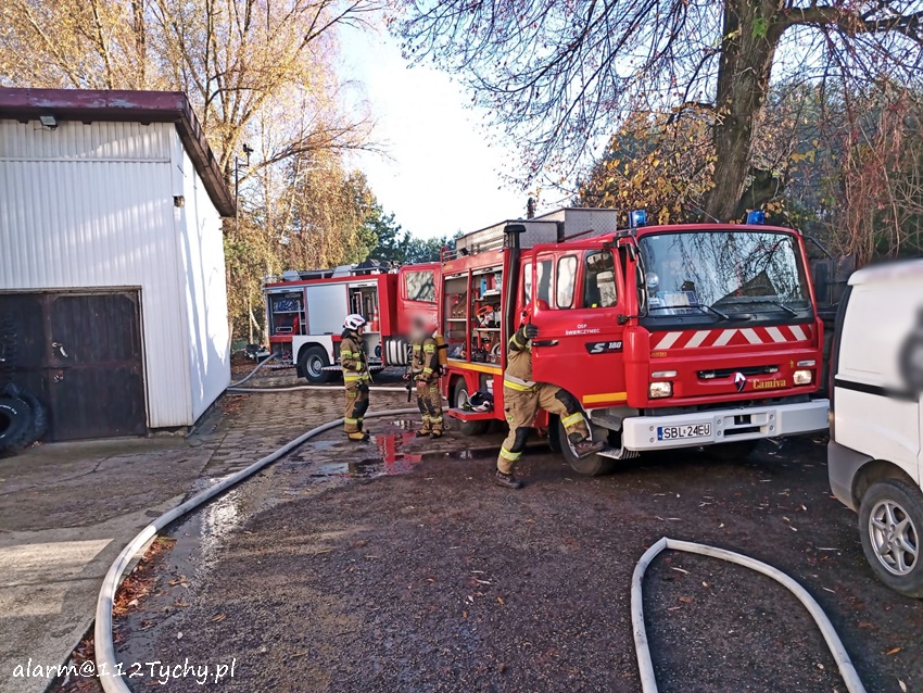 POŻAR KOTŁOWNI NA UL. BARWNEJ W ŚWIERCZYŃCU POŻAR KOTŁOWNI NA UL. BARWNEJ W ŚWIERCZYŃCU