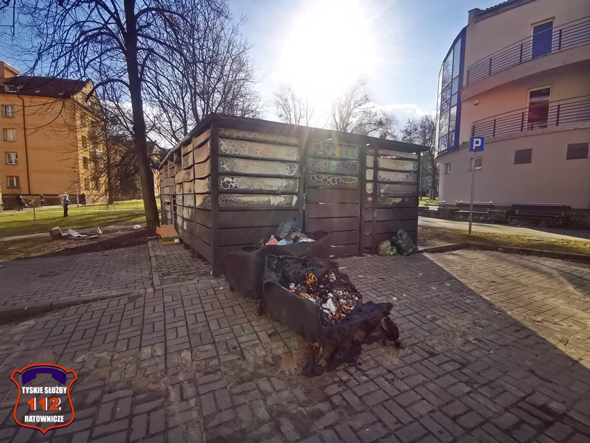 NOCNE POŻARY OSIEDLOWYCH ŚMIETNIKÓW NA TERENIE OS. C NOCNE POŻARY OSIEDLOWYCH ŚMIETNIKÓW NA TERENIE OS. C