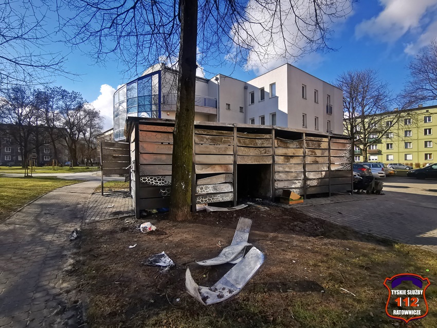 NOCNE POŻARY OSIEDLOWYCH ŚMIETNIKÓW NA TERENIE OS. C NOCNE POŻARY OSIEDLOWYCH ŚMIETNIKÓW NA TERENIE OS. C