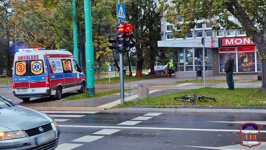 POTRĄCENIE ROWERZYSTY NA UL. EDUKACJI POTRĄCENIE ROWERZYSTY NA UL. EDUKACJI