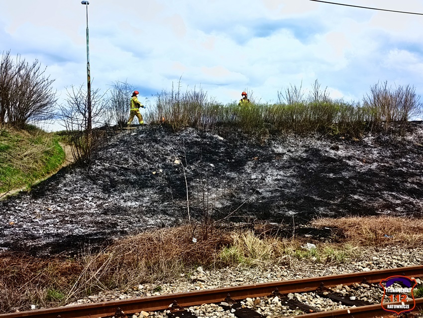 POŻAR TRAW I NIEUŻYTKÓW NA NASYPIE KOLEJOWYM W REJONIE UL. SERDECZNEJ I URBANOWICKIEJ POŻAR TRAW I NIEUŻYTKÓW NA NASYPIE KOLEJOWYM W REJONIE UL. SERDECZNEJ I URBANOWICKIEJ