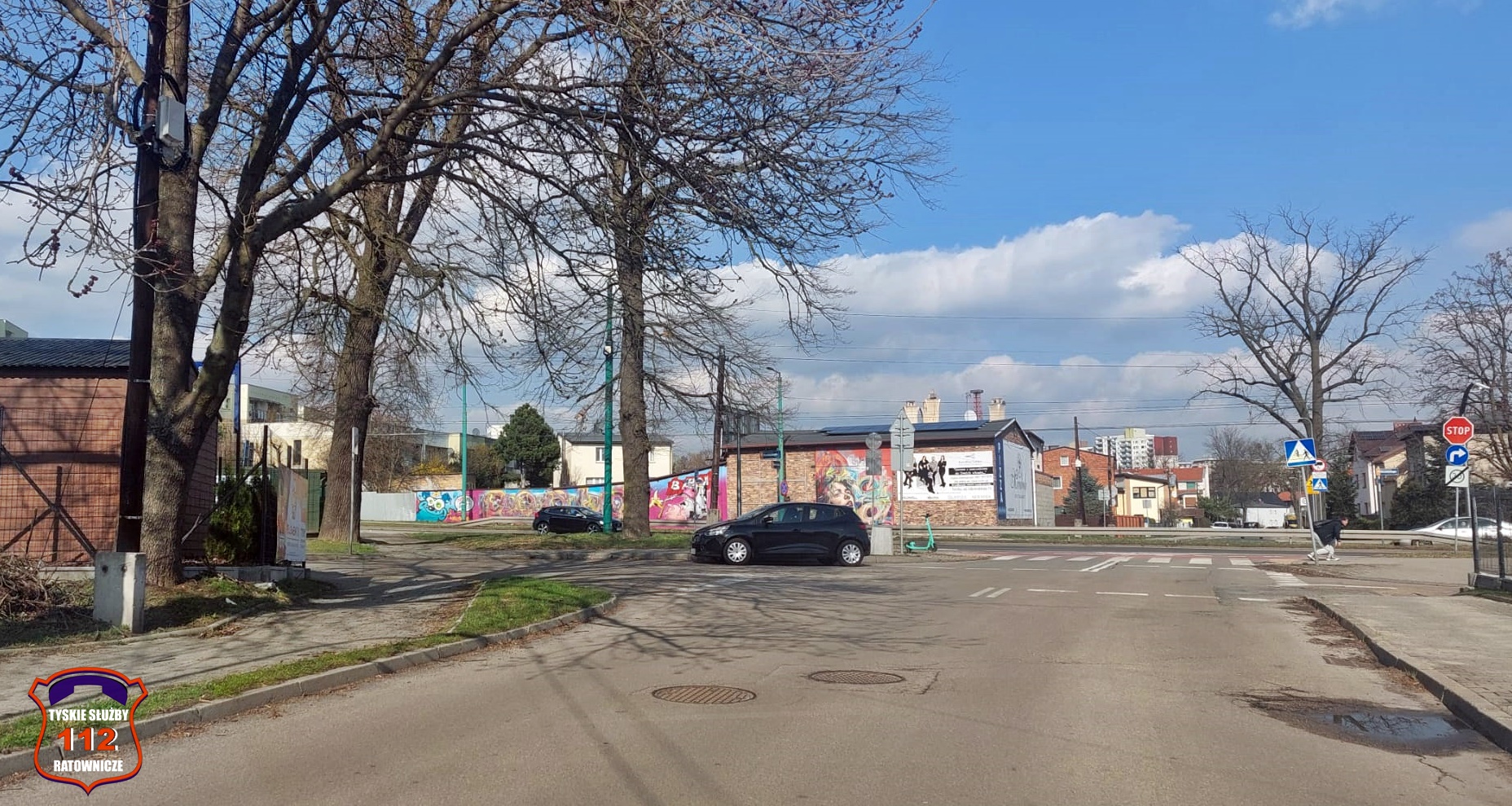 Potrącenie rowerzysty na ul. Paprocańskiej Potrącenie rowerzysty na ul. Paprocańskiej