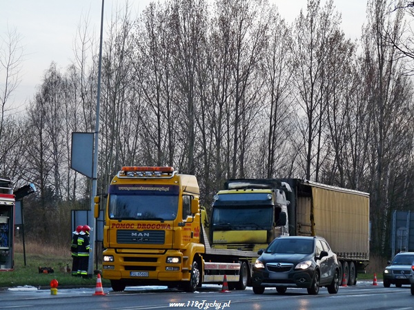 Pożar ciężarówki w Katowicach Pożar ciężarówki w Katowicach